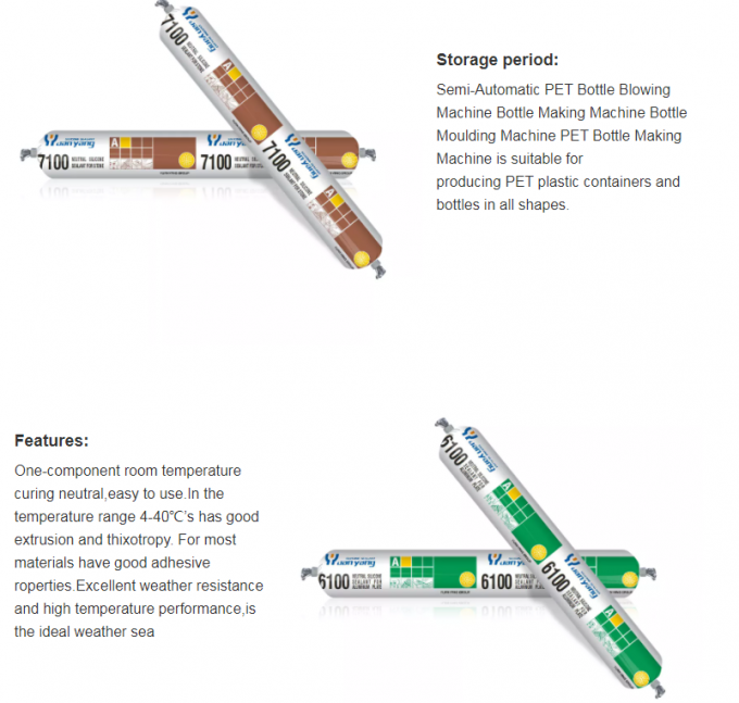Neutral Weatherproof Silicone Sealant 590ml 280ml Structural Exterior