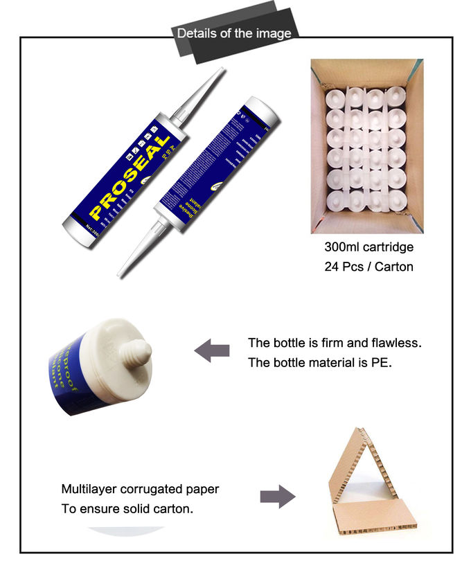 High Grade Weatherability Odorless Silicone Sealant / Quick Drying