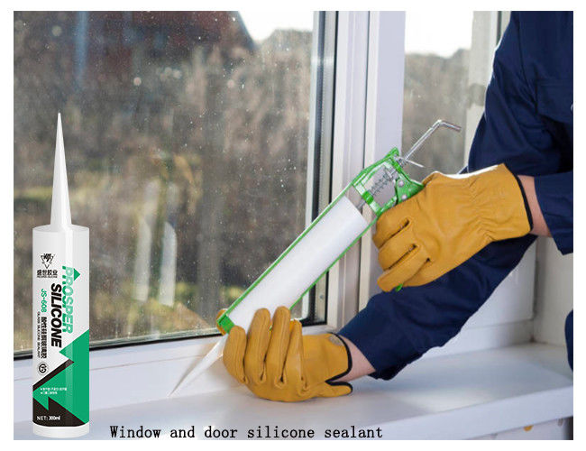 Matte Finish Glazing Glass Silicone Sealant , Bathroom Waterproof