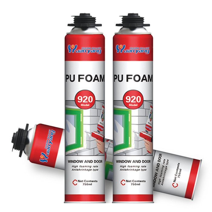 Acoustic Expandable Pu Foam 750ml Polyurethane Sealant Pu Expanding Foam Spray
