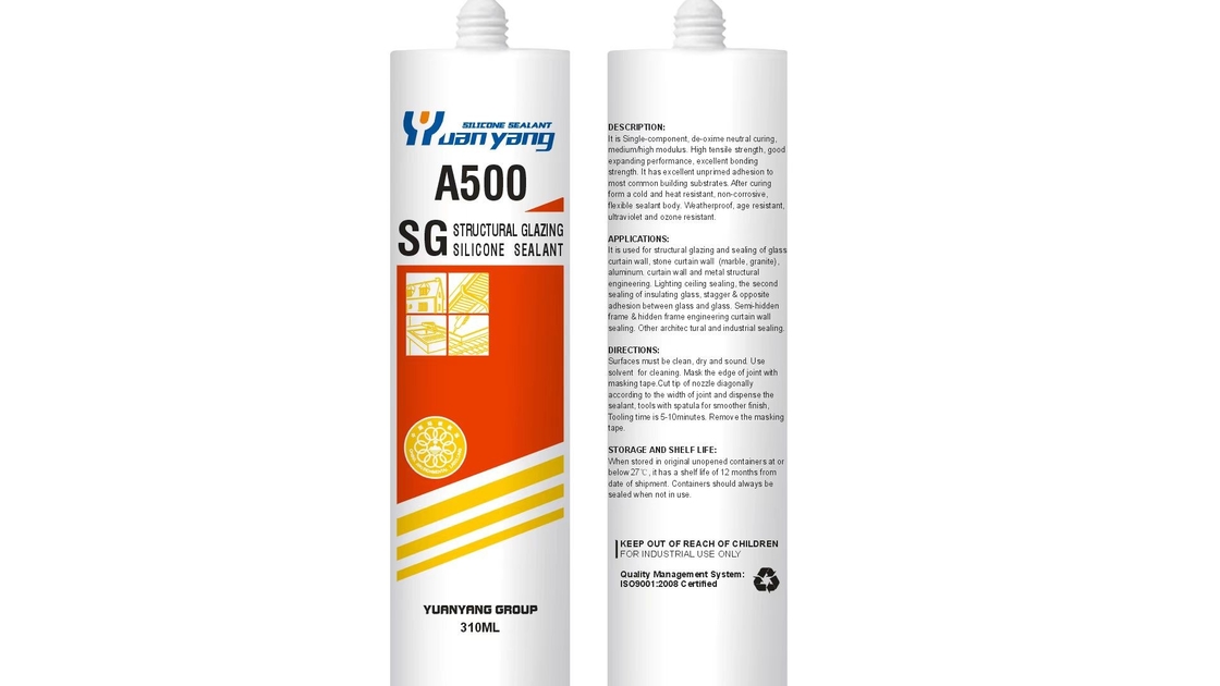 Fast Cured Adhesives &amp; Sealants Gp Acetoxy Silicone Sealant For Glass Window