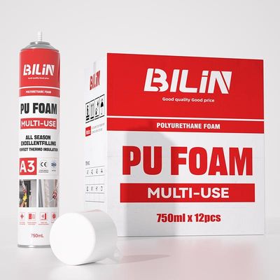 Multi Use Fire Retardant PU Foam Smooth For HVAC Mounting And Pipe Sealing