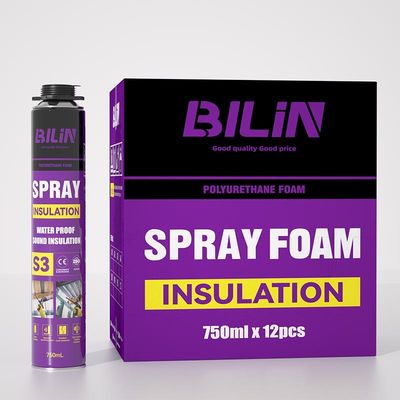 High Quality Polyurethane Spray Foam Insulation Thermal Sound Reduction Noise Reduction Wall Polyurethane Spray Foam