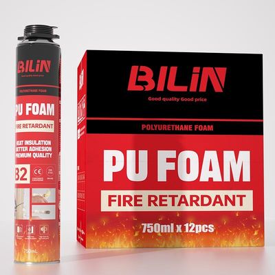 Fire proof 750Ml Expanding Pu Foam Waterproof Fire proof Spray Foam Pu Polyurethane Foam