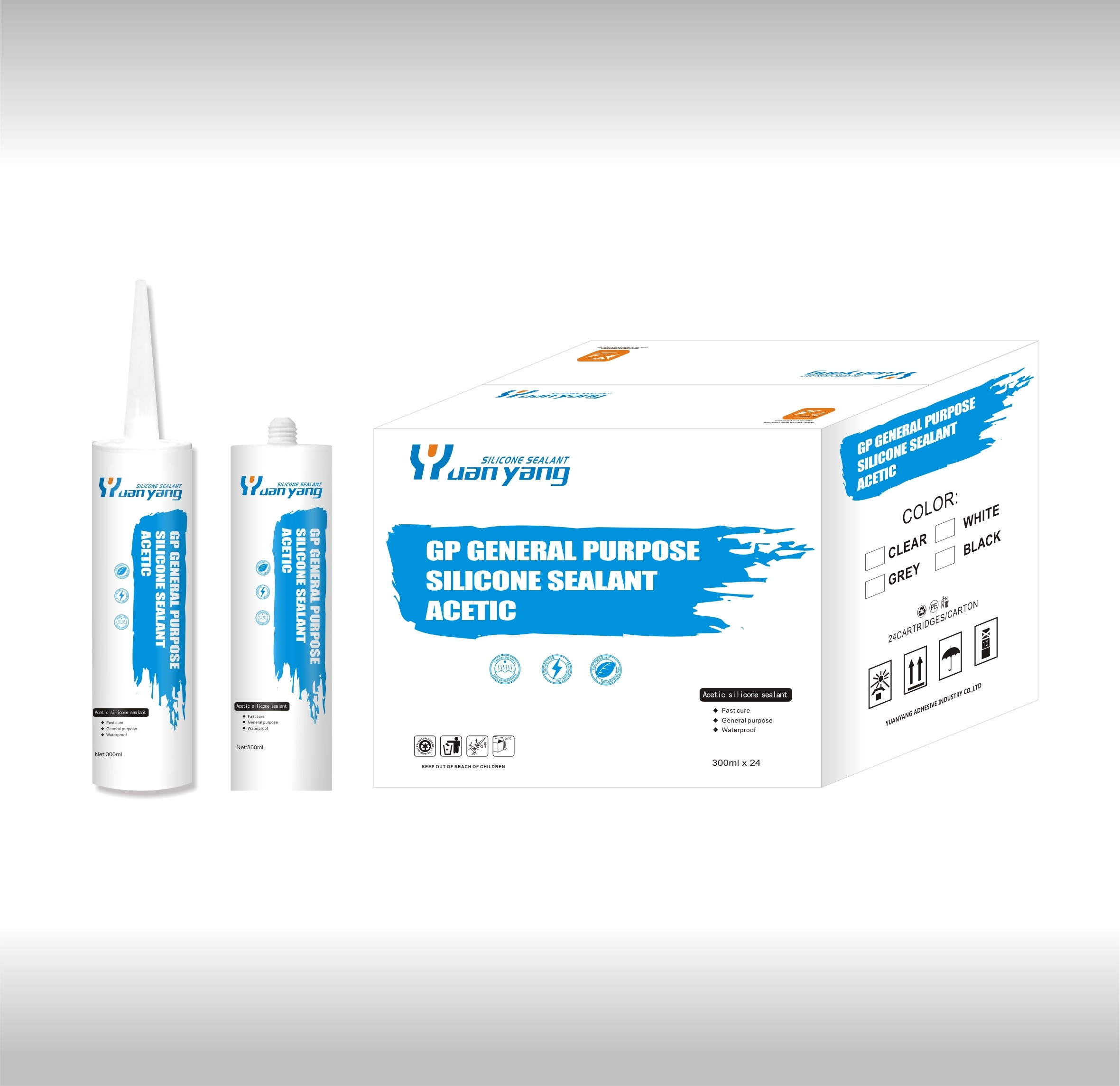 300ml Neutral Cure Silicone Sealant For Mirrors Sealing Bonding