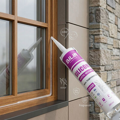 Quality Acetic Silicone Sealant Acetoxy Based Silicone Sealant Featuring Mild Odor Ideal Choice for Sealing Windows Doors and Facades factory