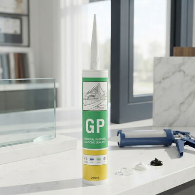 Quality Quick Drying GP Silicone Sealant Clear White Black Multi-color General Purpose Sealing Glue factory