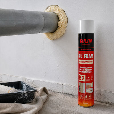 Quality Construction B2 Grade PU Foam Spray Waterproof Polyurethane Foam For Wall Joint Gap Filling Work factory